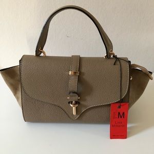Lisa Minardi Trapeze Style Leather Satchel